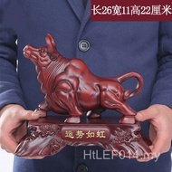Customer Wholesale Gold-Plated Ox Zodiac 8WUW Shop Ox Ornaments Ox Crafts Feng Shui Wall Street 12 A