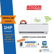 Installment Acson wifi aircond inverter 1hp 1.5hp 2hp 2.5hp R32 gas air cond