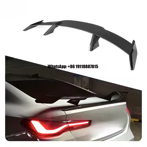 Vehicouture Dry Carbon Fiber M3 M4 Rear Wing Spoiler Body Kit with 100% Fitment for BMW M4 G82 M3 G8