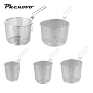 [Phenovo] Stainless Steel Fry Basket, Fry Basket, Fryer, Strainer, Mini Fry Basket, Strainer, Fry Ba