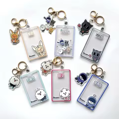 Korea Popular Group Acrylic Keychain Student ID Set Bus Meal Card Meal Card Protective Cover Soobin 