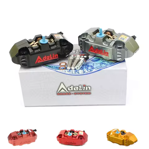 Original Adelin Motorcycle 4 Piston Brake Caliper Adl-14 82mm Mounting For Dirt Bike Yamaha Kawasaki