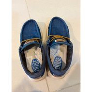 Hey Dude Wally Sox Shoes - Blue Denim