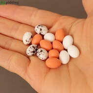 PIDDING 1Set Simulated Eggs, 4 Styles Mini Cute Chicks Eggs, High Quality Family Eggs Miniature Deco