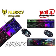 NUBWO NKM-300 INFAREZ ชุดคีย์บอร์ดเมาส์ Keyboard And Mouse Gaming Combo Set