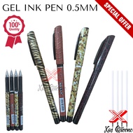 [XOQ] 0.5mm GEL INK PEN And REFILL INK/Stationery PEN/PEN/BALLPOINT/GEL INK PEN/GEL PEN/Fill PEN REFILL