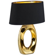 โคมไฟตั้งโต๊ะ เซรามิก Table Lamp golden ring (ceramic -light source)