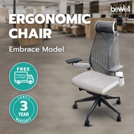[Free Shipping and Install] Bewell Ergonomic office chair | Adjustable backrest,  headrest and armrest Lumbar support