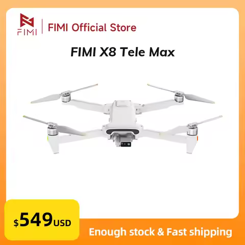 FIMI X8 Tele Max Drone 20KM Range with Wide-Angle Tele Camera 30x Hybrid Zoom 4K 60fps 3-axis Gimbal