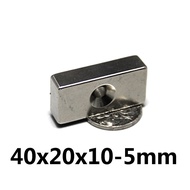 40 Pieces High Power Magnet 40x20x10 Holes 5mm Square With 40*20*10 5mm 40x20x10 5mm 40x20x10-5mm
