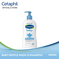 Cetaphil Baby Wash & Shampoo For Hair & Body For Baby Delicate Skin (400ML)