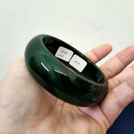 Natural Green agate bangle