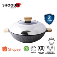 Shogun Granite Plus 36cm Non-stick Covered Wok, 7.6L (IH)