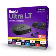 Roku Ultra LT Streaming Device 4K/HDR/Dolby Vision with Roku Voice Remote Private Listening and Premium HDMI® Cable [Ready to Ship from Bangkok[