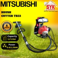 SYK Mitsubishi TB33 Gasoline Backpack Brush Cutter Machine Backpack Grass Trimmer Mesin Potong Rumput