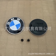 Suitable for BMW Front Rear Label 82mm Blue White Front Label Black Background Car Label Blue White 