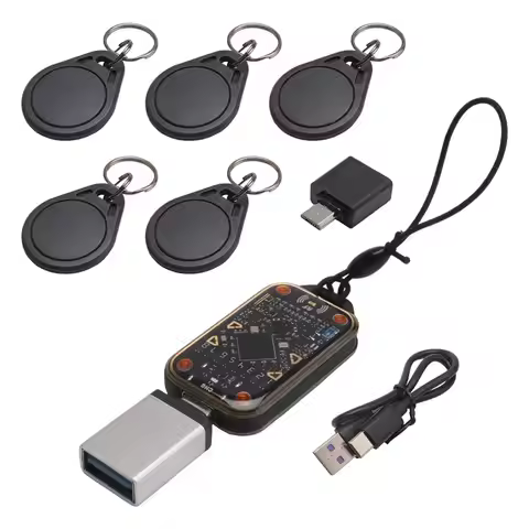 Best Choice Chameleon Ultra Upgrade RFID Smart Card Emulator Chip Reader+5XUID Keychain 125K 13.56M 