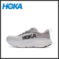 【100% Original 】Hoka Bondi 8 Grey Sneakers Size 36-45 cushioned road sneakers for men and women Runn