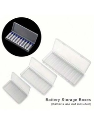 10格透明塑料18650電池收納盒,硬電池容器盒,組織盒附件