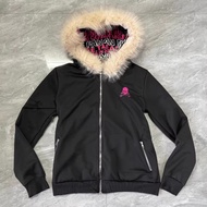 Foreign Trade Gothic Style Cardigan Letter Print Hooded Sweatshirt y2k Japanese Style Zipper Jacket 