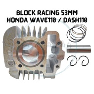 HONDA WAVE 110 WAVE DASH 110 WAVE DASH V2 110 EX5 110 EX5 DREAM 110 BLOCK RACING 53MM BLOCK CYLINDER