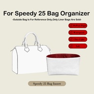 Bag Storage Insert Base Shaper Speedy 25 Bag Organiser White/Red Waterproof Lightweight Soft