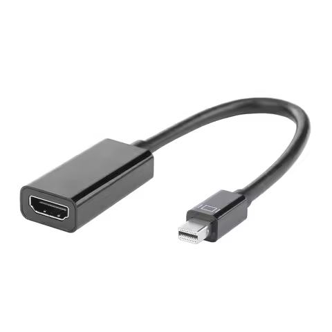 1080P Mini DisplayPort To HDMI-Compatible Adapter Plastic Mini DP Male To HDMI-Cmpatible Female Adap