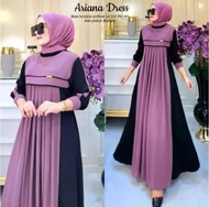 Gamis Ariana Zahra Dress Wanita Muslimah Model Terbaru