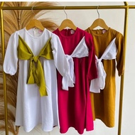 Gamis For Girls In The Koran DRESS KIDS BO 2 4 6 8 9 Years CRINKLE AIRFLOW Material Available S M L 