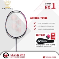 [Lee Chong Wei's Choice】 YONEXASTROX 77 PRO PINK Badminton RacketFree bag and Grip With String