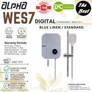 Alpha WES7 Digital WES7-Di Rainshower / Standard Handshower Digital Display Instant Water Heater DC