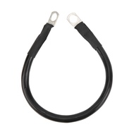 Myhome-sg 11.8in Ground Wire 4AWG 25mm² 150A High Toughness Flexible Earth Cable for Battery Inverte