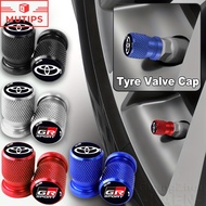 Toyota 2/4PCS Set Car Tyre Valve Cap Tire Stem Air Cover Wheel Valve Protector For Vios Hilux Rush I