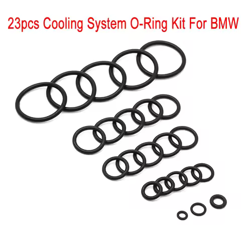 23Pcs Cooling System O-Ring Kits Radiator Hose O Ring 323i 325i 328i 330i For BMW E46 316 318 320 32