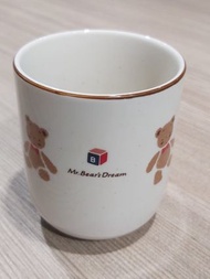 全新 sanrio 1992 mbd mr. bear's dream 陶瓷屋仔杯 日本製罕有 有盒
