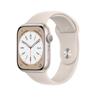 Apple Watch Series 8 智能手表 45mm星光色铝金属表壳+星光色运动型表带【GPS款】MNP23CH/A