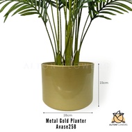 Metallic vase gold colour Avase258