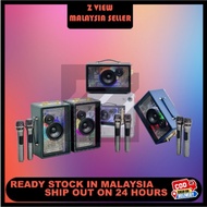 Peterhot A66 Bluetooth Wireless Portable Karaoke Speaker with Microphone