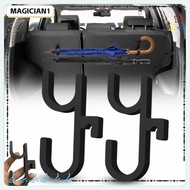MAGICIAN 2Pcs Car Umbrella Hooks, Single/Double Hook Vertical Suspension Car Umbrella Holder, Portab