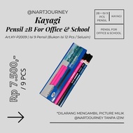 Kayagi 2B Pencil For Office & School, 9 Pencil Pcs