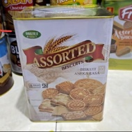 BORNEO Assorted Biscuit Kaleng Segi | Borneo Kaleng Besar 650gr- biskuit