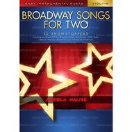 VIOLIN Duet Book / (V-25) BROADWAY SONGS FOR TWO VIOLINS