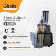 【Giselle 3-in-1 Big Mouth Cold Press Slow Juicer】Fruit & Vegetable Extractor / Soy Milk / Cendol Mak