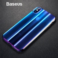 Baseus Luxury Aurora Case For iPhone Xs Xs Max XR 2018 Fashion Gradient Hard Plastic
