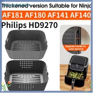 AKIYAMAMIO Air Fryer Tray, Silicone Non-Stick Baking Tray, High Quality Washable Perforated Reusable