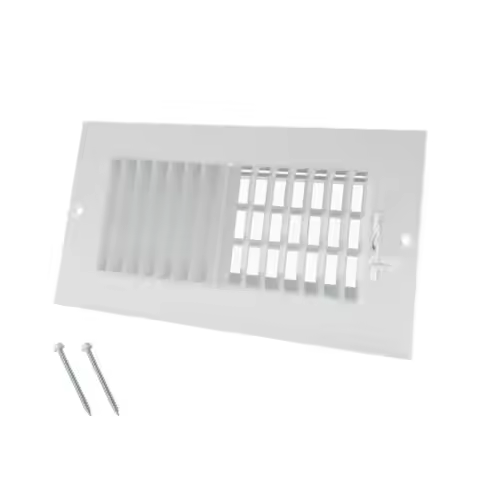 8 x 4 Inch [Duct Opening] Air Vent Cover for or Ceiling - High Airflow 2 Way teel Ventilan - Adjutab