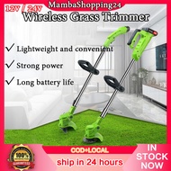 【Ready Stock】Electric lawn mower 12V，24V rechargeable lawn mower cordless lawn mower portable garden trimming tool lawn trimmer brush lawn mower