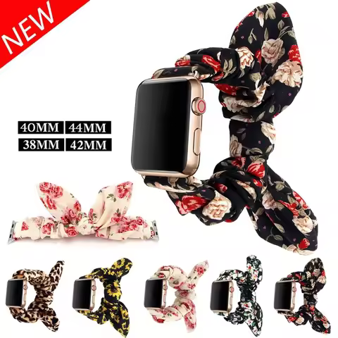 Strap for apple watch 9 8 7 6 SE 5 4 band strap Elastic Fashion Bracelet for Women Wristband apple w