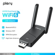 Plery AX900 Bluetooth WIFI6 Adapter WiFi Dongle with 5Ghz 2.4GHz Dual Band Wireless Network Card