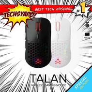 RAKK Talan Wireless Gaming Mouse, Wired gaming mouse with 100-16000 Max DPI, Huano Blue 20M Switch